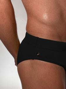 Perfect Cut Swim Brief- JET BLACK